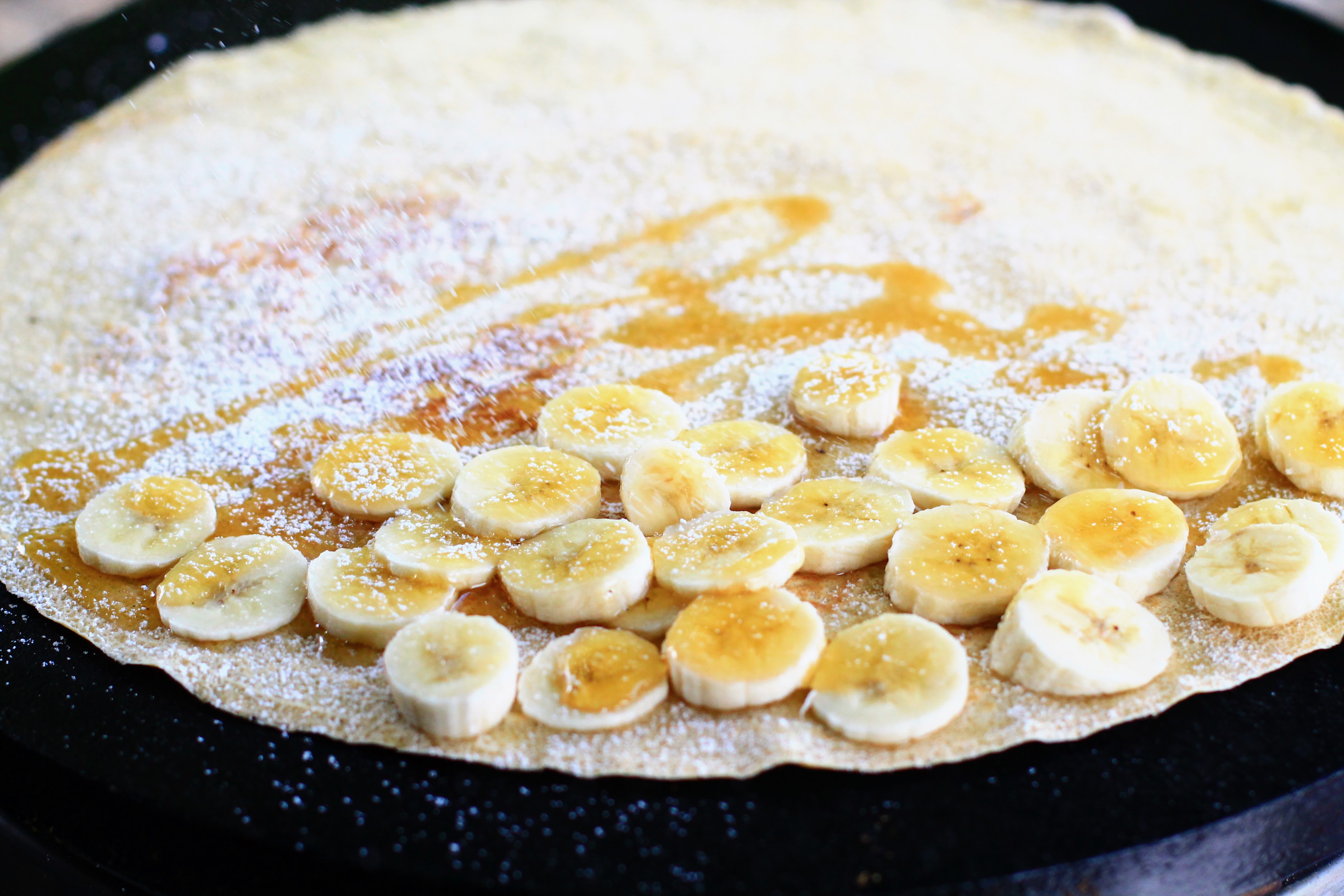 Banana and maple syrup crepe — Eden Crepes sweet menu
